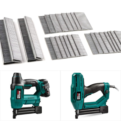 NEU MASTER Heavy Duty 1/4" Narrow Crown Staples and 18GA Brad Nails Combo