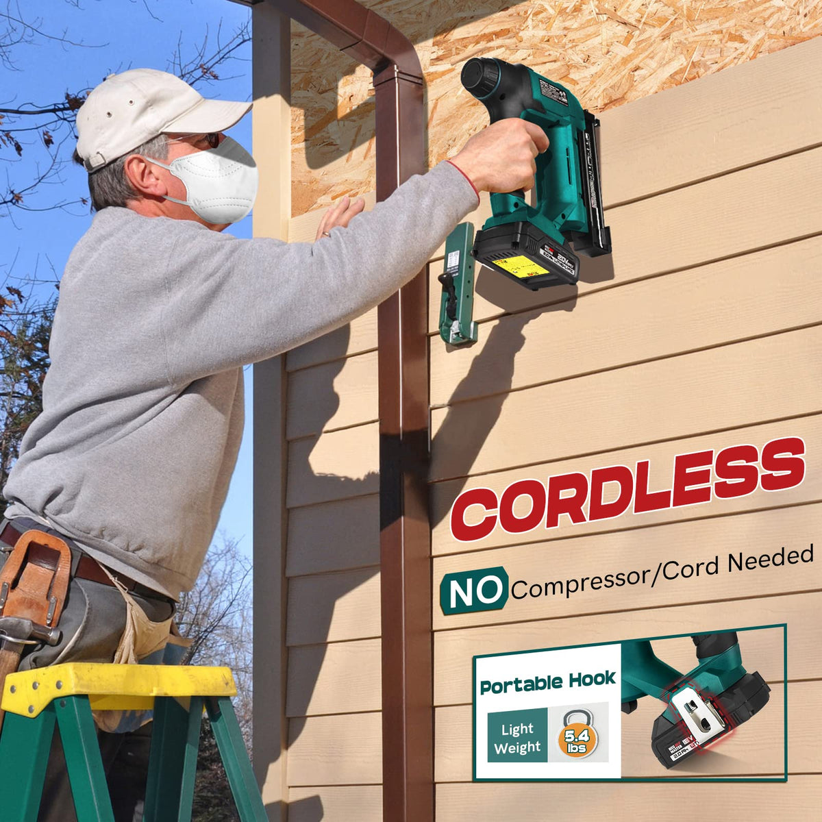 Neu Master Cordless Brad Nailer/Stapler NTC0023