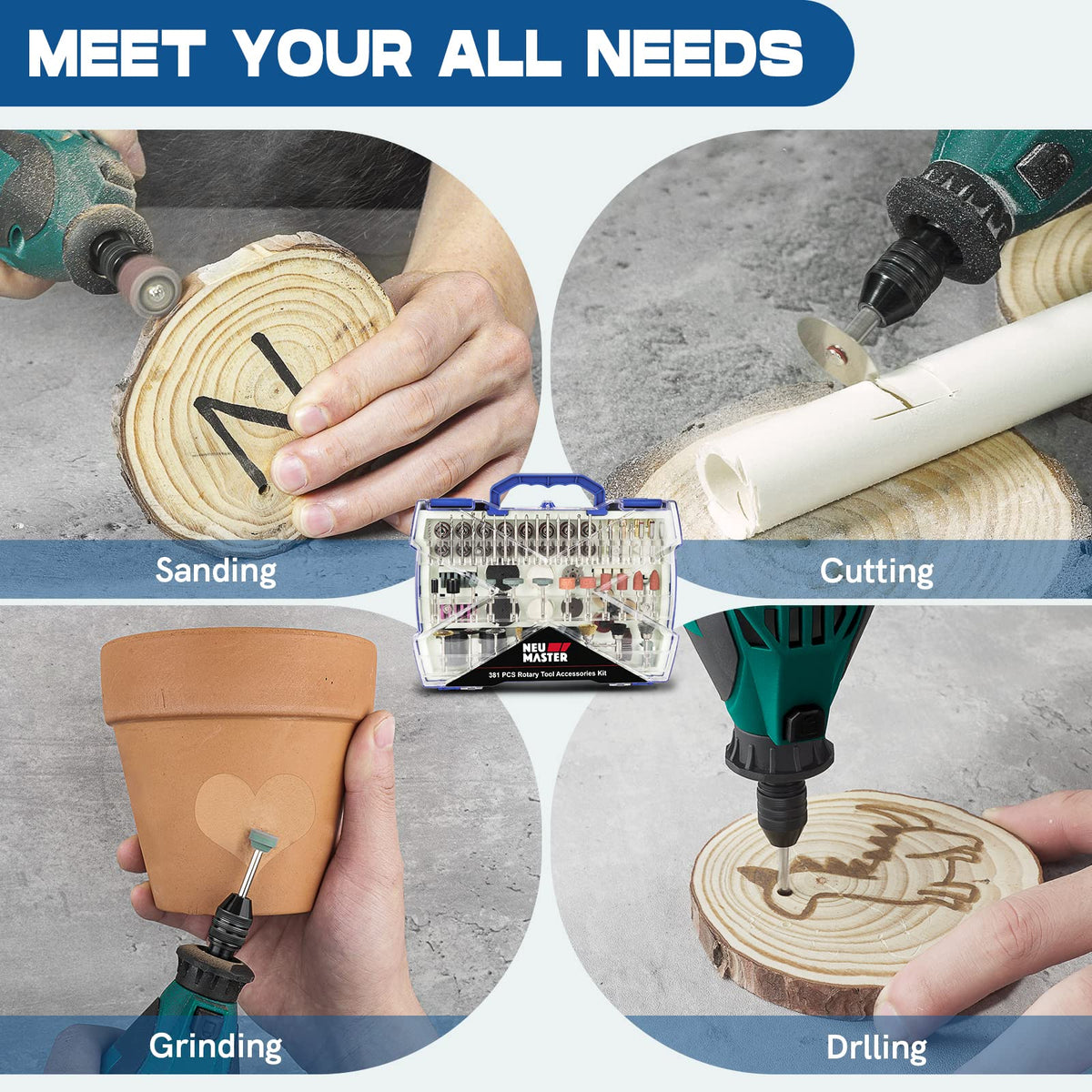 Neu Master Rotary Tool Accessories Kit
